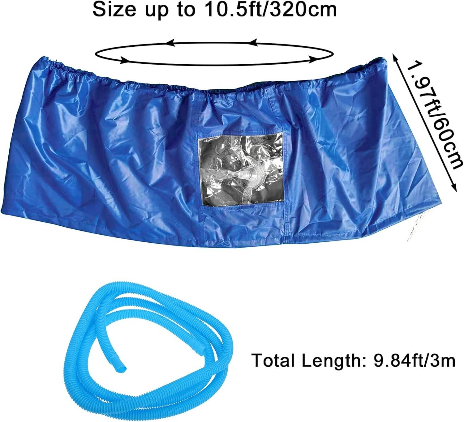 Waterproof Air Conditioner Cleaning Cover with Drain Outlet for AC Washing, Maintenance & Servicing