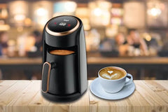 RAF Electric Turkish Coffee Maker with Digital Temperature Display, 3-in-1 Portable Coffee, Water, and Milk Heating Pot, 300ml, 600W