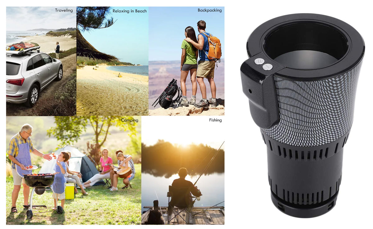 Intelligent Cooling & Heating Cup Holder fo Automobiles with Adjustable & Rotatable Base