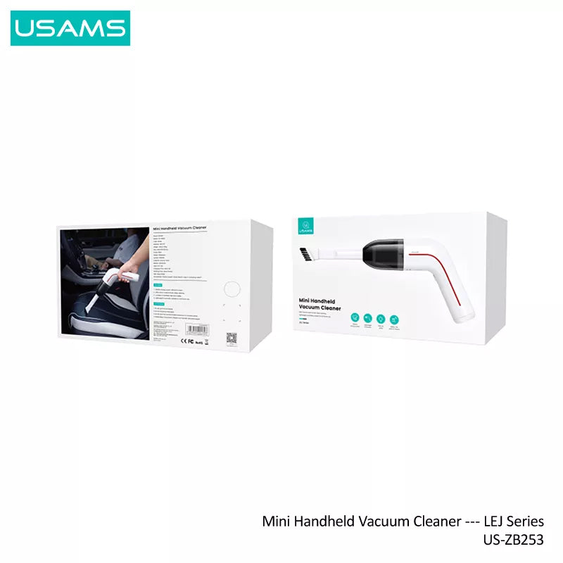 USAMS Portable Mini Cordless Handheld Vacuum Cleaner for Car and Home - 65W
