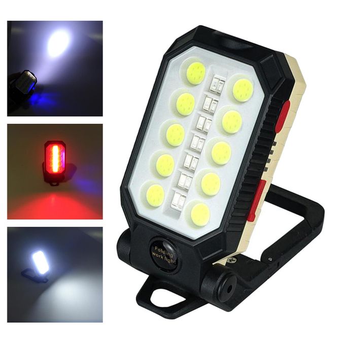 Multi-Purpose USB Rechargeable Work Lamp with Magnet and Hook