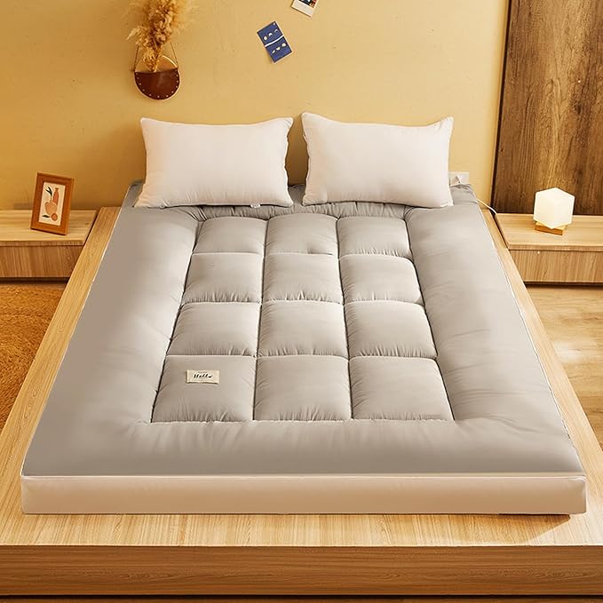 Premium Foldable Soft Cushion Mattress with Elastic Fitting Straps – 120 x 200 cm - Dual-Sided