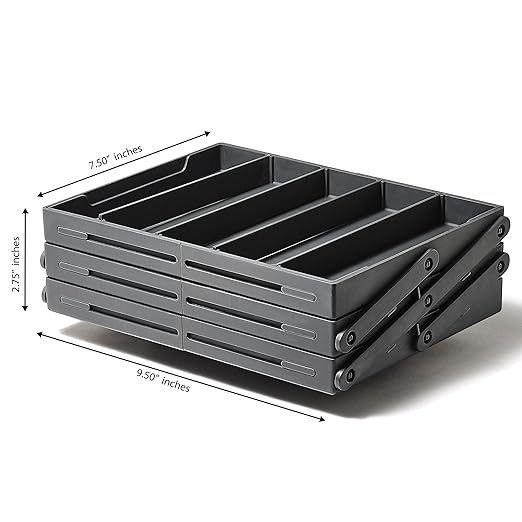 Smart Expandable 3-Tier Multi Purpose Drawer Organizer with Adjustable Dividers