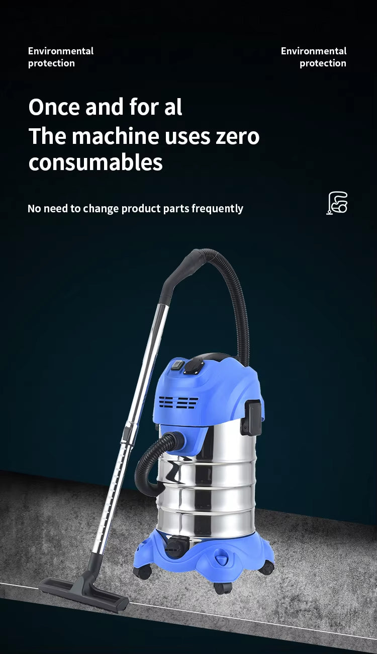 Puresweep Heavy Duty Wet & Dry Vacuum Cleaner with Steel Pipe & Large Capacity Tank - 2800W & 30 Litres
