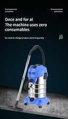 Puresweep Heavy Duty Wet & Dry Vacuum Cleaner with Steel Pipe & Large Capacity Tank - 2800W & 30 Litres