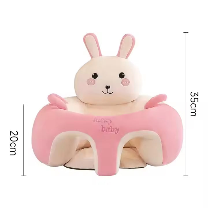 Baby Sitting Non-Slip Plush Memory Foam Practice Chair Sofa with Fall Prevention & High Back Support