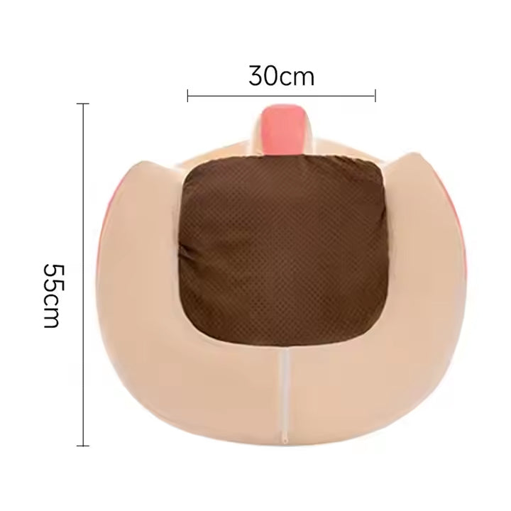 Baby Sitting Non-Slip Plush Memory Foam Practice Chair Sofa with Fall Prevention & High Back Support