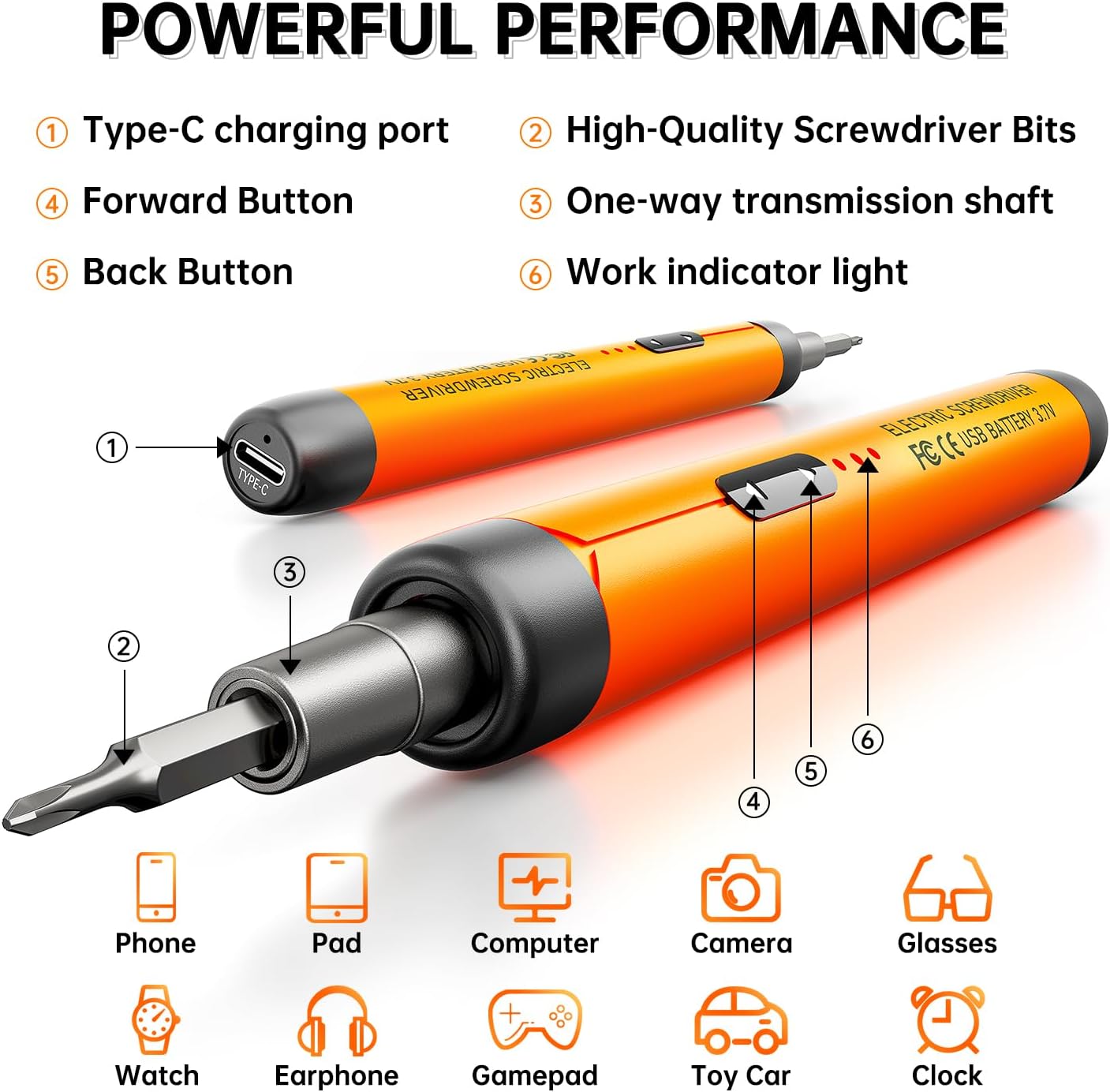 120-in-1 Multifunctional Electric Screwdriver Set with 500mAh Rechargeable Battery, 150RPM Speed, Type-C Charging, Precision Bits & Portable Tool Case