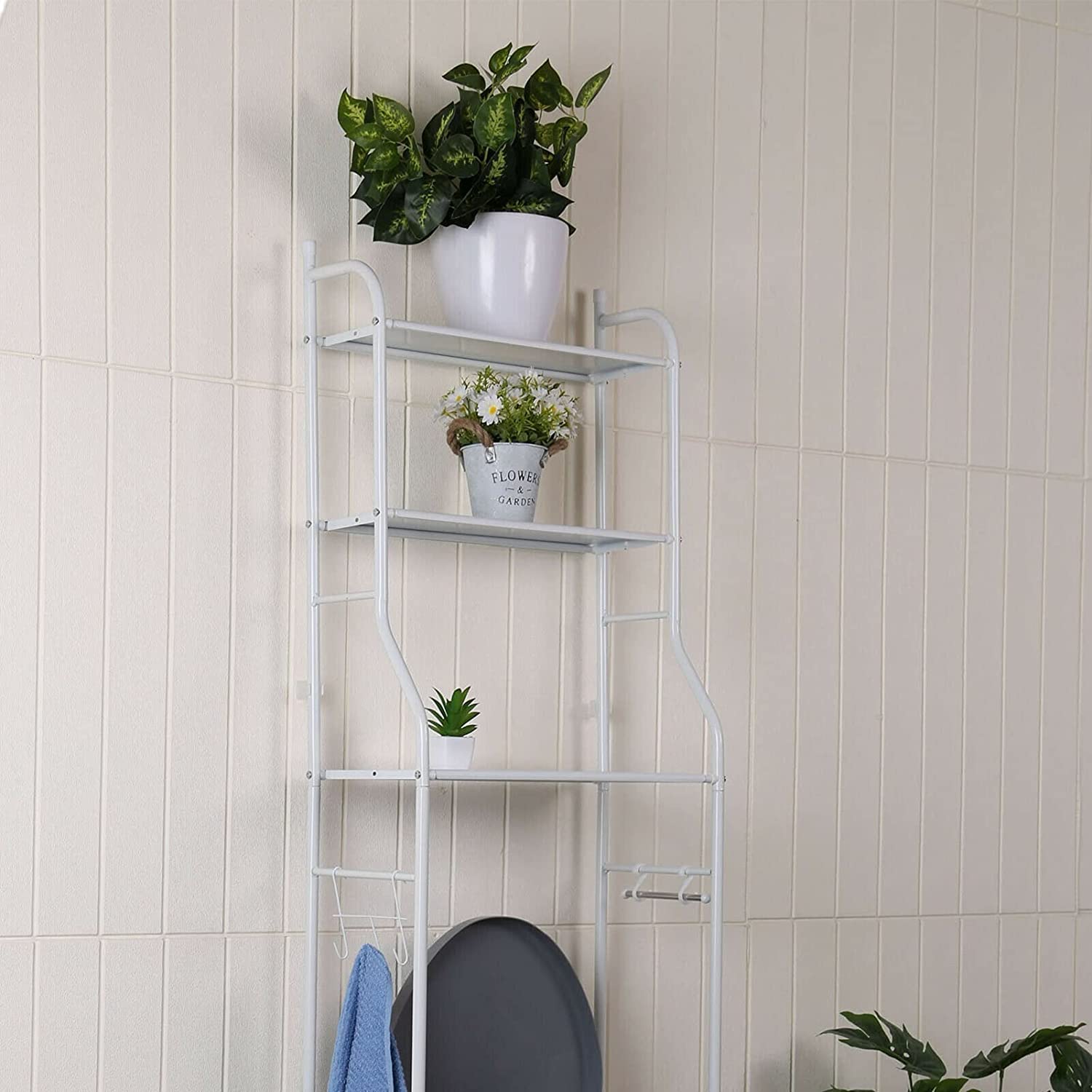 3 Level Shelf for Bathroom Essentials made with Steel and more Storage Organization
