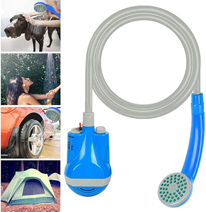 Portable USB Rechargeable Camping Shower for Outdoors, Tours and Vacations