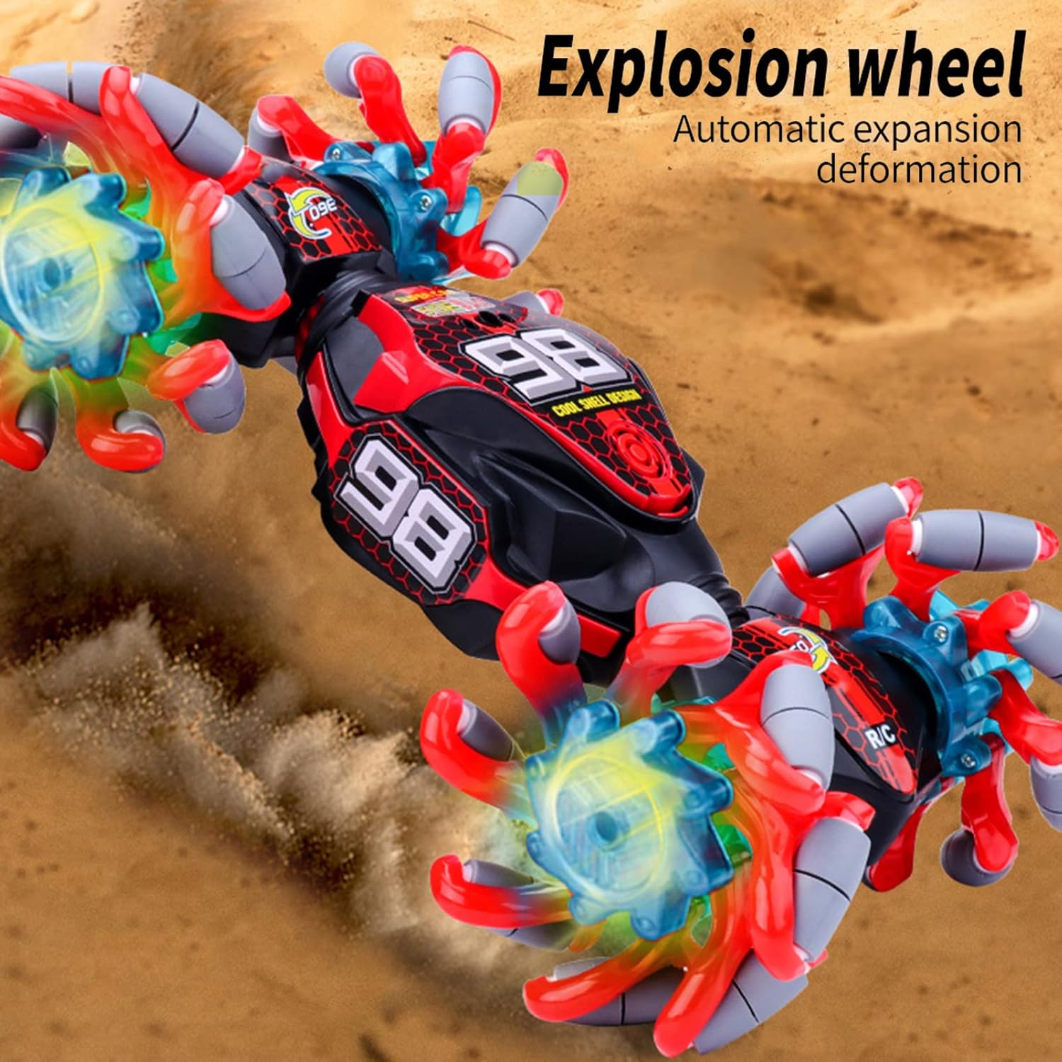 Portable Twist Car Toy with Gesture & Remote Control, Music, 360° Rotation & Rechargeable Battery
