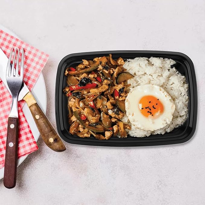 Microwave Safe Plastic Food Storage Container with Lid – 22 x 15 x 5 cm
