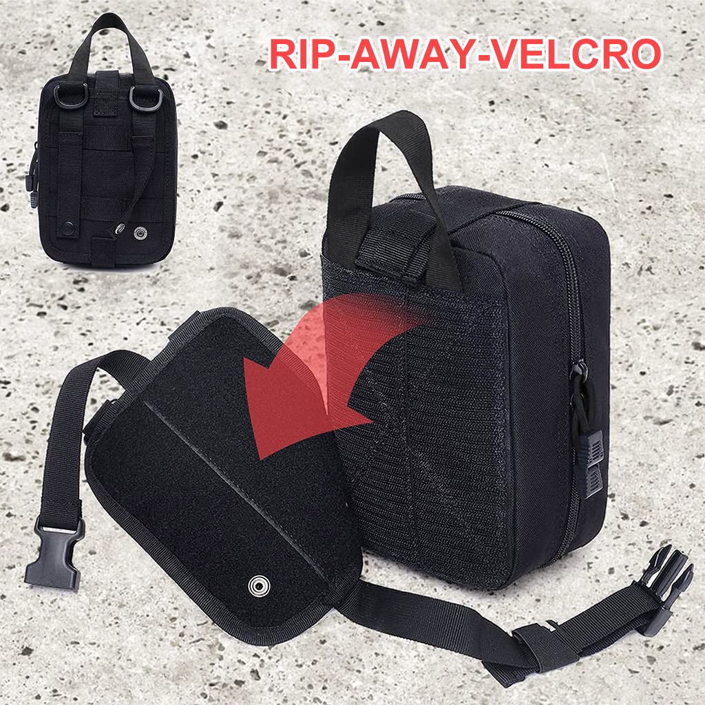 100-in-1 Tactical Emergency First Aid & Survival Kit with Storage Bag for Outdoor, Camping & Travel