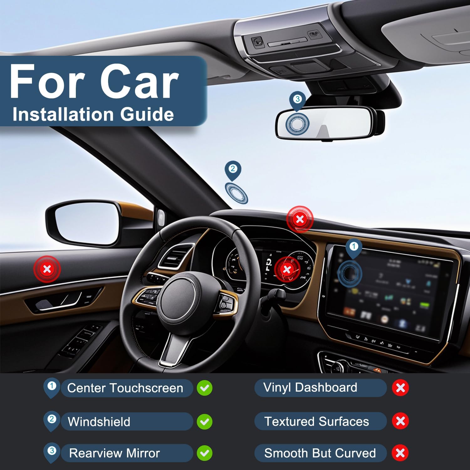 360° Rotatable Magnetic Phone Holder with Strong Vacuum Suction Cup & Universal Compatibility for Car, Desk & Gym