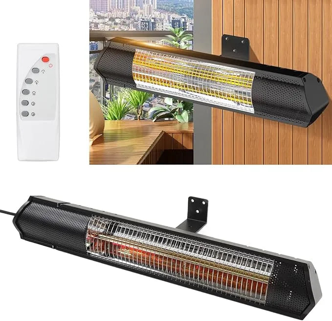 Sepat Electric Heater with Tripod Stand, Remote Control and Safety Protection - 2000W