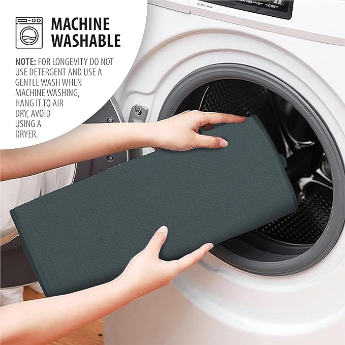 Multifunctional Super Absorbent Kitchen Drain Pad with Dish Drying Rack for Pots, Pans, Dishes, Glassware & Cutlery - 60 x 45 cm