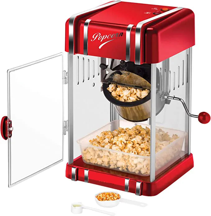 GAMAX 300W Retro Popcorn Maker 3.2 Kg with BPA Free Material, Non-slip Base and Air Circulation Desi