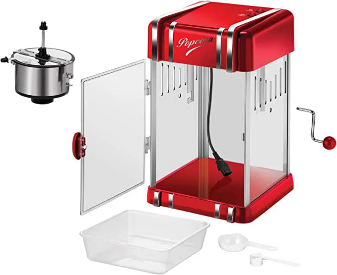 GAMAX 300W Retro Popcorn Maker 3.2 Kg with BPA Free Material, Non-slip Base and Air Circulation Desi