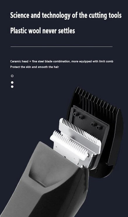KEMEI Body Hair Trimmer - Electric Multifunctional Anti-Cut Hair Trimmer with LED Light