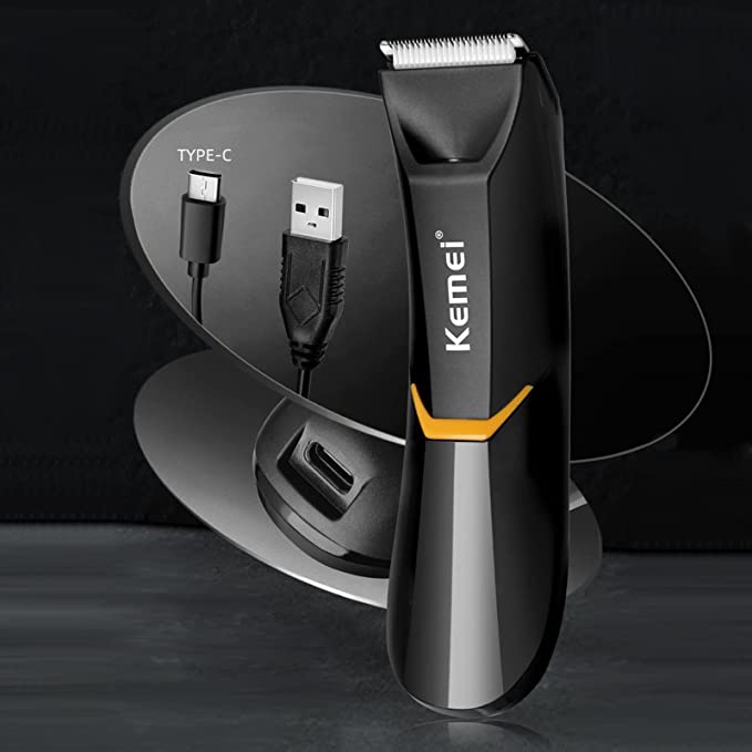 KEMEI Body Hair Trimmer - Electric Multifunctional Anti-Cut Hair Trimmer with LED Light