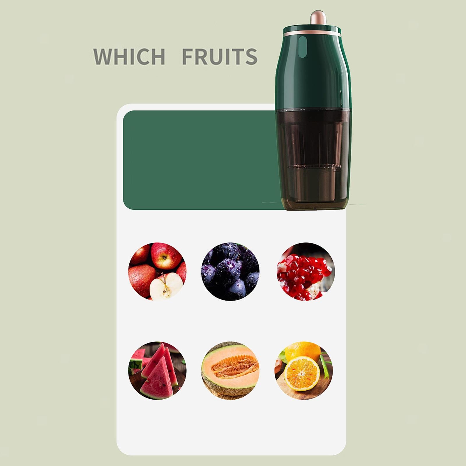 Chic Portable Rechargeable Mini Personal Slow Juicer Blender & Smoothie Maker