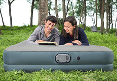 Bestway Inflatable Queen Airbed with Built-In Dual Pump and USB Charger - 2.03 m x 1.52 m x 36 cm
