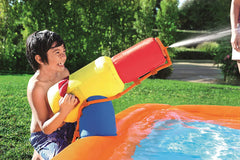 Bestway H2OGO! Mega Inflatable Jumping Water Castle with 5-in-1 with Blower, Water Slide, Climbing Walls, and Water Guns