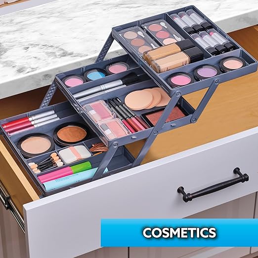 Smart Expandable 3-Tier Multi Purpose Drawer Organizer with Adjustable Dividers