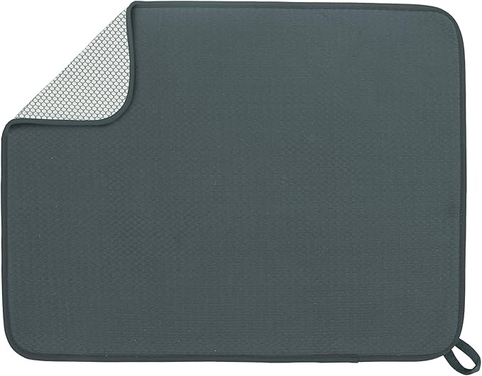 Multifunctional Super Absorbent Kitchen Drain Pad with Dish Drying Rack for Pots, Pans, Dishes, Glassware & Cutlery - 60 x 45 cm