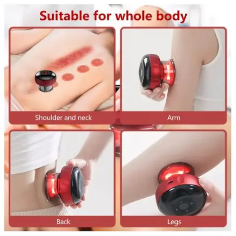 Intelligent Suction Cupping Massager with Heating & Infrared Red Light Therapy
