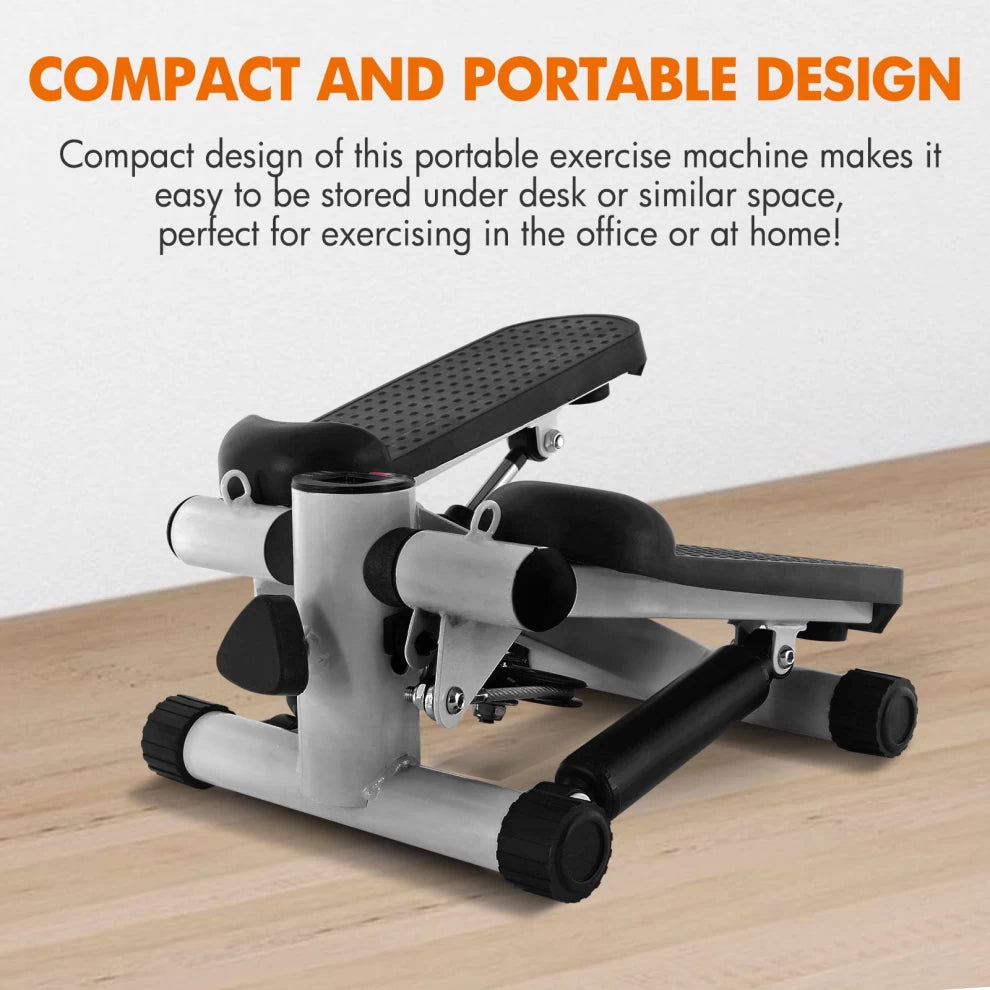 Wellcare Mini Stepper Exercise Pedal Machine with Resistance Bands for Health & Fitness