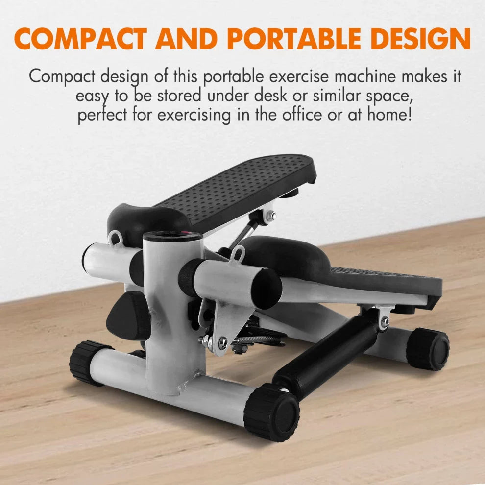 Wellcare Mini Stepper Exercise Pedal Machine with Resistance Bands for Health & Fitness