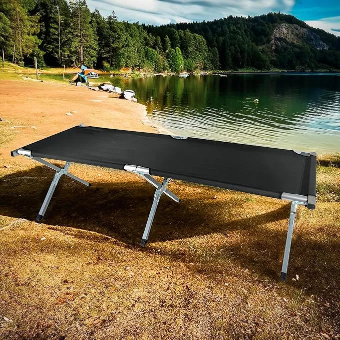 Portable Folding Stainless Steel Camping Chair-Bed