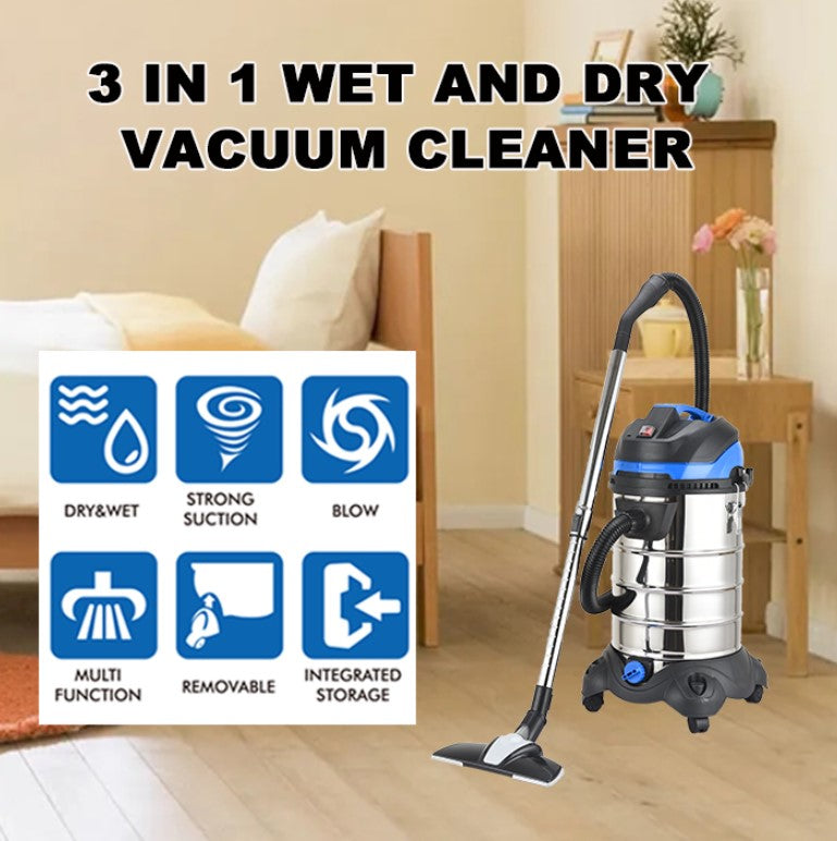 Sonifer Super 25L 2400W Wet & Dry Professional Vacuum Cleaner with Super Suction & Blowing Function