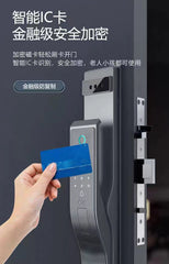 Digital 3D Face Recognition Smart Door Lock with Fingerprint Technology, Mobile App Compatibility & Real-Time Alarms