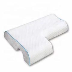 Memory Foam Couple Pillow with Arched Arm Hole for Arm Pressure Relief & Comfort