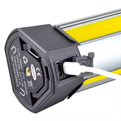 2 Leafe Super Bright Cordless LED Camping Work Light with Adjustable Height and Power Bank Functionality - 1500 Lumens & 4000 mAh Battery