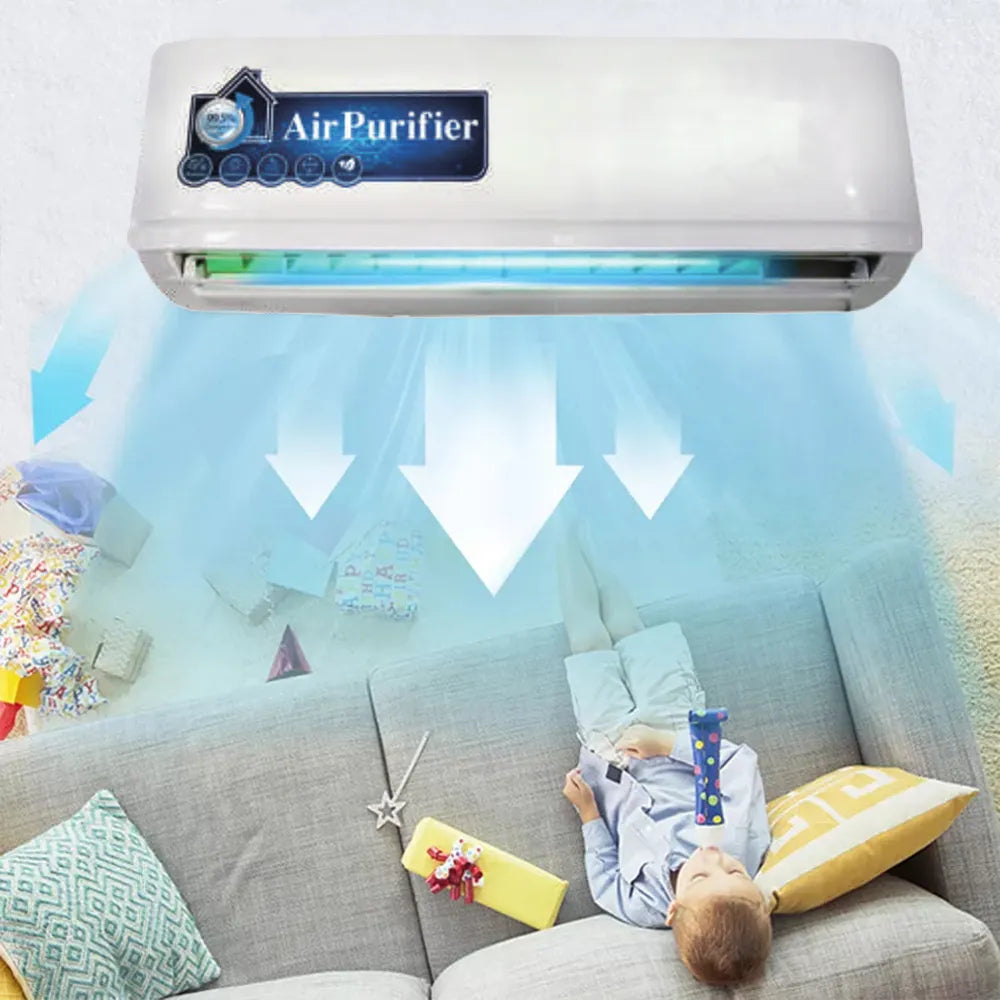 Wall Mounted Air Purifier with Ozone UV & Anion Purification Technology Heavy Duty 600m³/h
