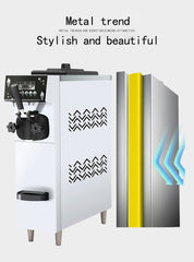 Commercial Grade Single Flavor Ice Cream Machine 900W, 12 Litre/Hr Capacity, Stainless Steel Body with Compact Design