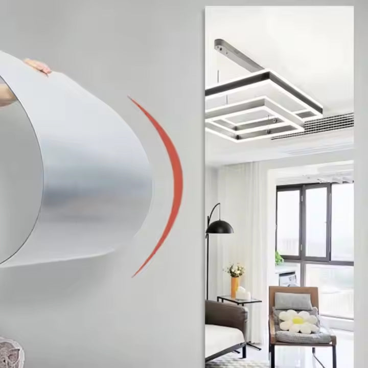 Rectangular Acrylic Wall Mirror Sticker - 60 x 40 cm