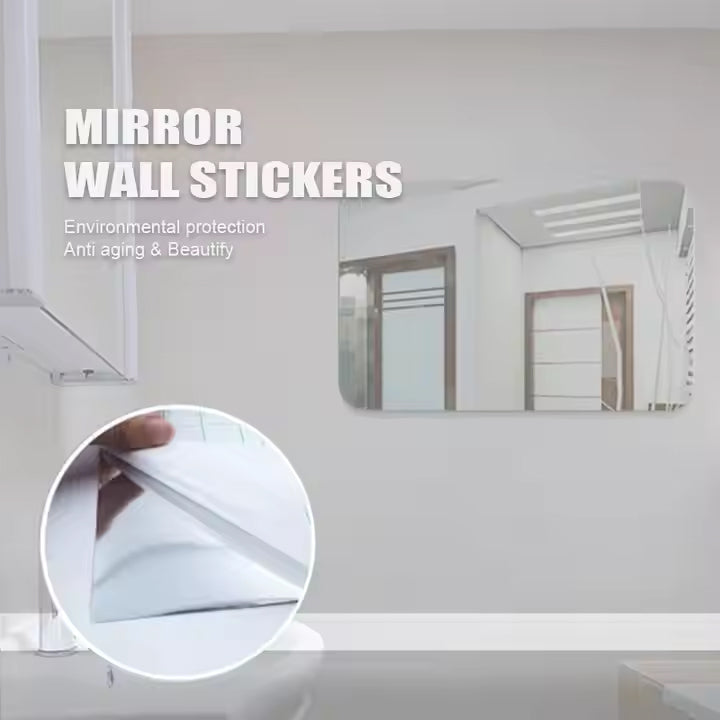 Rectangular Acrylic Wall Mirror Sticker - 60 x 40 cm