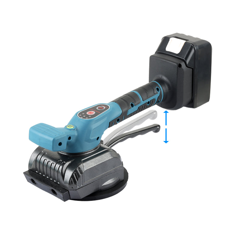 BOSS Cordless Tile Laying Vibrator Machine with Two 148VF Li-ion Batteries, 5-Speed Vibration Adjustment, and Powerful Suction Cup