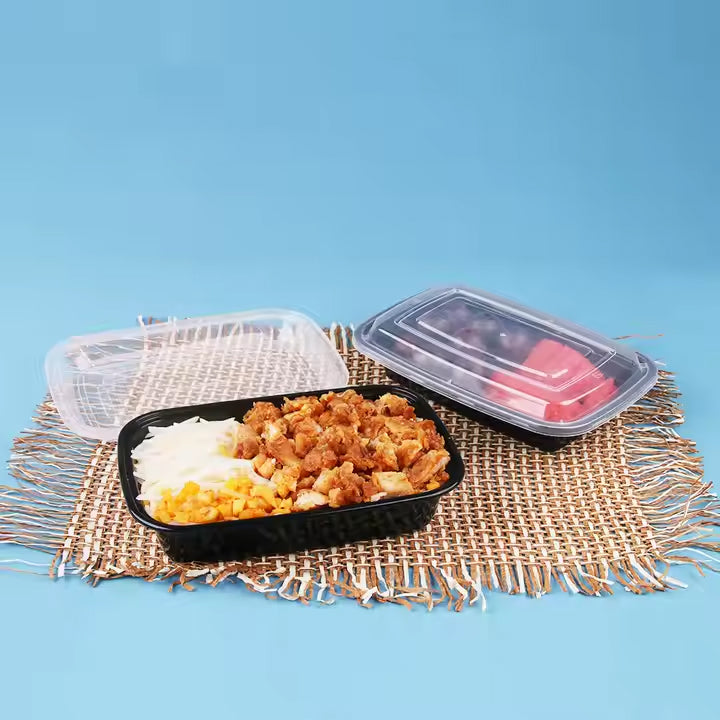 Microwave Safe Plastic Food Storage Container with Lid – 22 x 15 x 5 cm