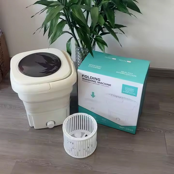 Modern Rechargeable Portable & Foldable Washing Machine with Spinner– 50W