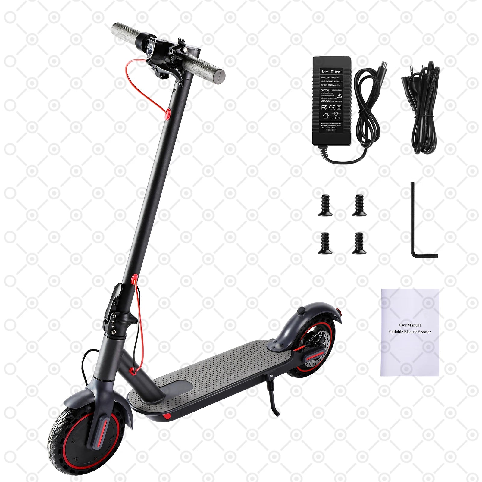 ProRide Sleek Foldable Mini Electric Scooter with Powerful Motor and LED Display - 250W