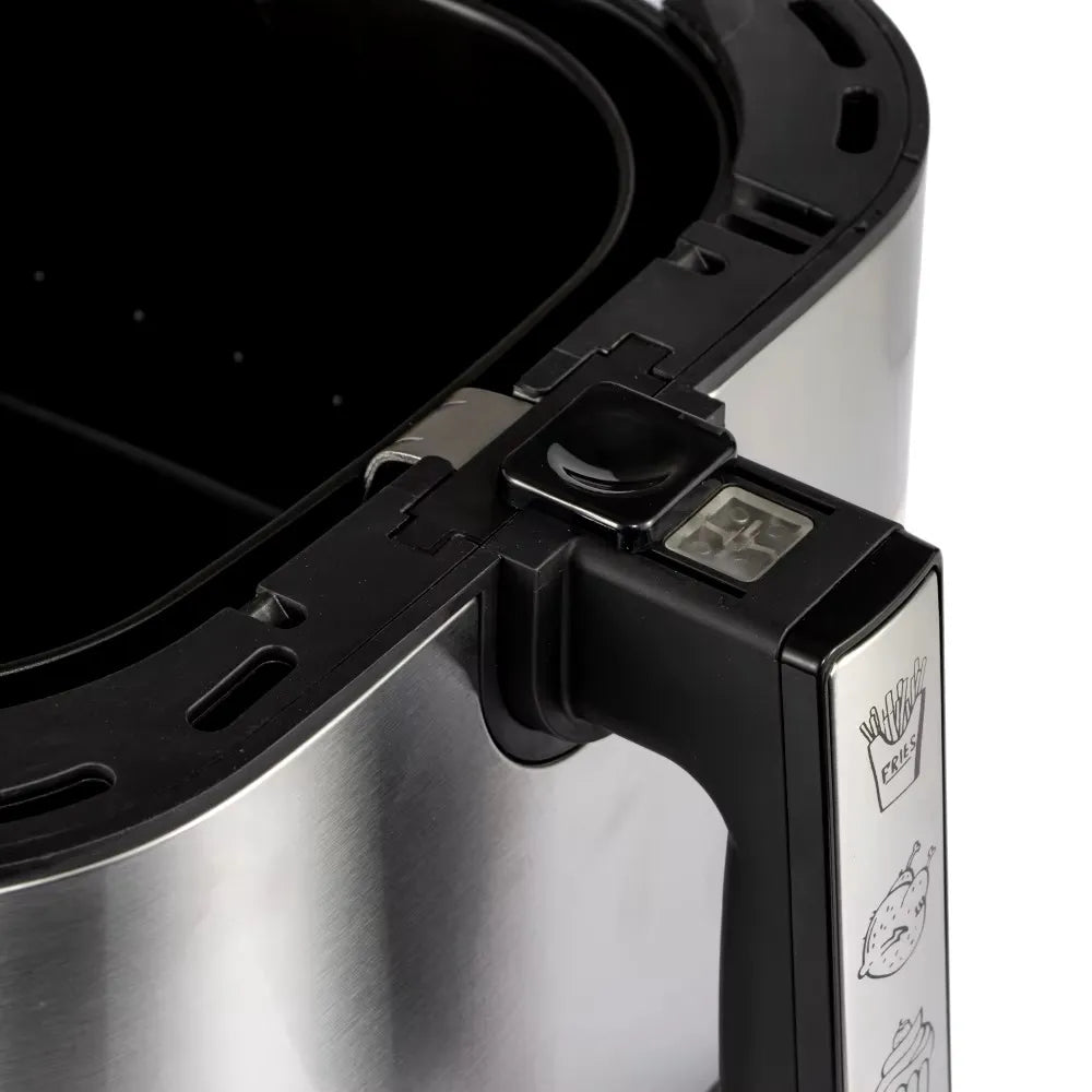 RAF 8L Smart Air Fryer with Tuya Mobile App Control, Stainless Steel Body, Temperature Control, Touch Screen - 1700W