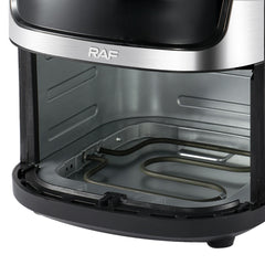 RAF 9L Digital Air Fryer with Touch Screen, 360° Hot Air Circulation, Oil-Free Cooking, Multipurpose Family-Sized Fryer - 1950W