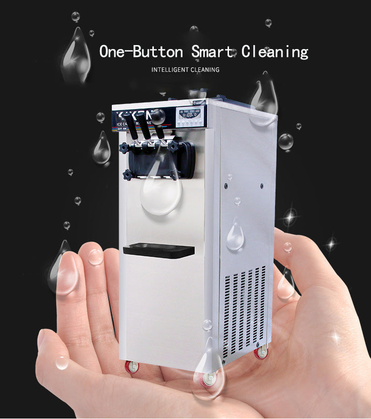 Commercial Grade Single Flavor Ice Cream Machine 900W, 12 Litre/Hr Capacity, Stainless Steel Body with Compact Design