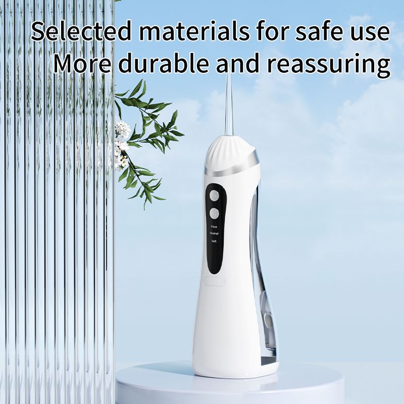 Rechargeable IPX6 Cordless Oral Irrigator with Pulsations, 4 Nozzles, 3 Modes & 360° Rotatable Tip – Portable Dental Water Flosser for Braces, Gums & Tongue Cleaning