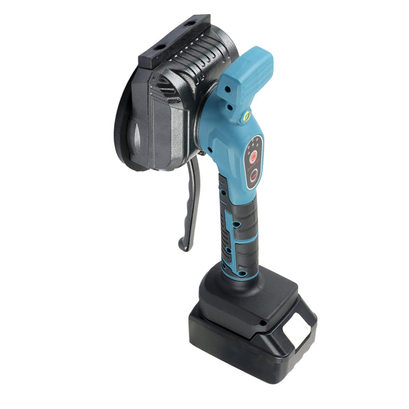 BOSS Cordless Tile Laying Vibrator Machine with Two 148VF Li-ion Batteries, 5-Speed Vibration Adjustment, and Powerful Suction Cup